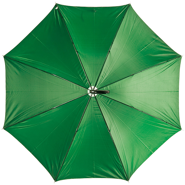 Dáždnik s plastovou rúčkou - zelená