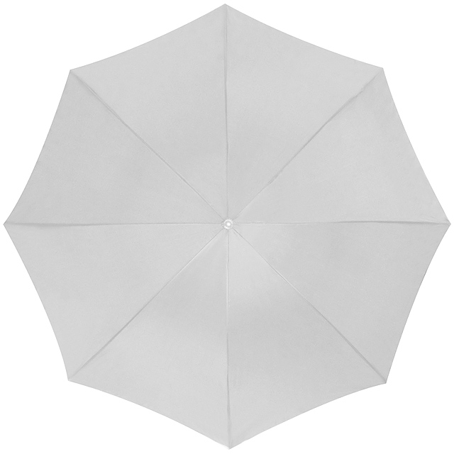 Dáždnik s plastovým držadlom - biela