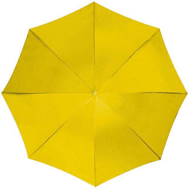 Dáždnik s plastovým držadlom - žltá