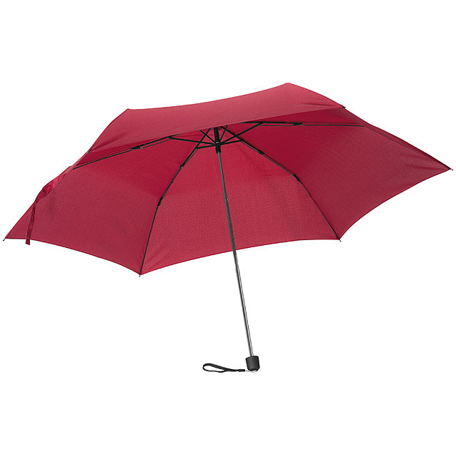 Mini umbrella with protective cover - burgundy