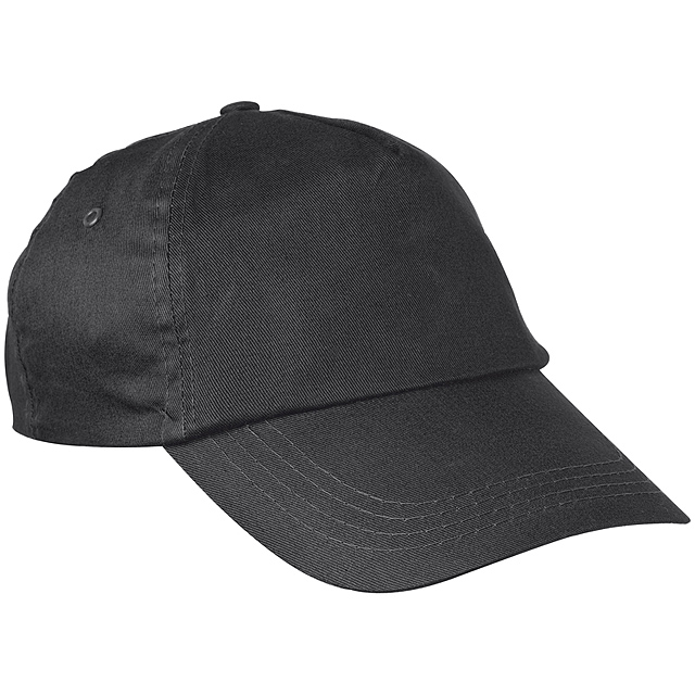 Bavlněná kšiltová čepice - černá