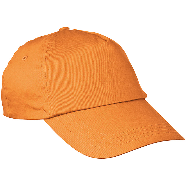 Bavlnená šiltová čapica - oranžová