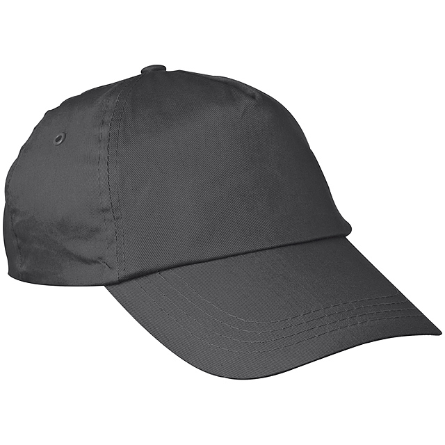 5-panel classic baseball cap - black