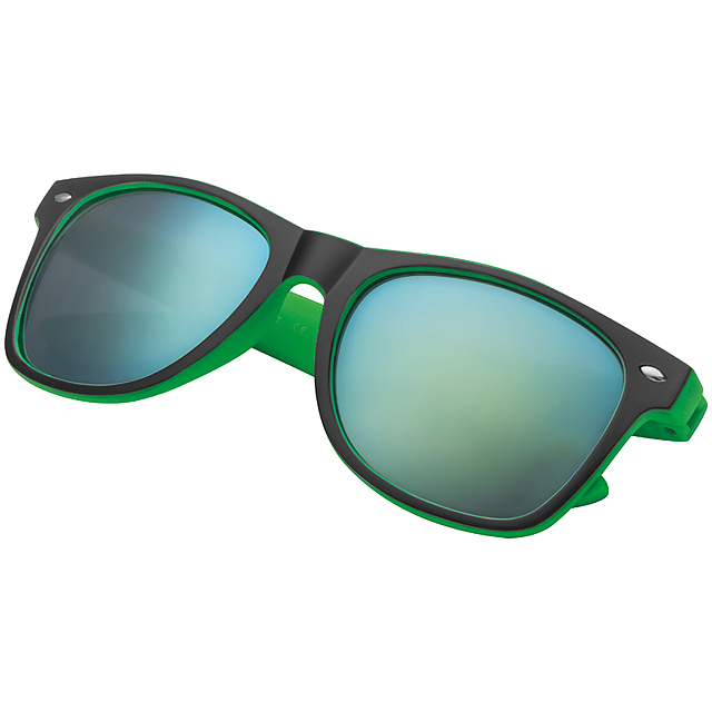 Dvojfarebné slnečné okuliare - zelená