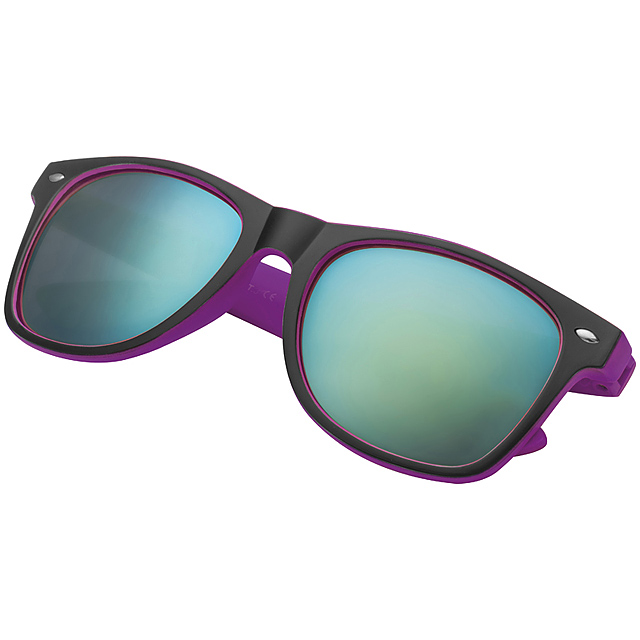 Dvojfarebné slnečné okuliare - fialová