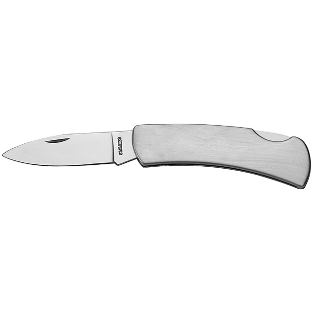 Pocket knife with safety lock - grey
