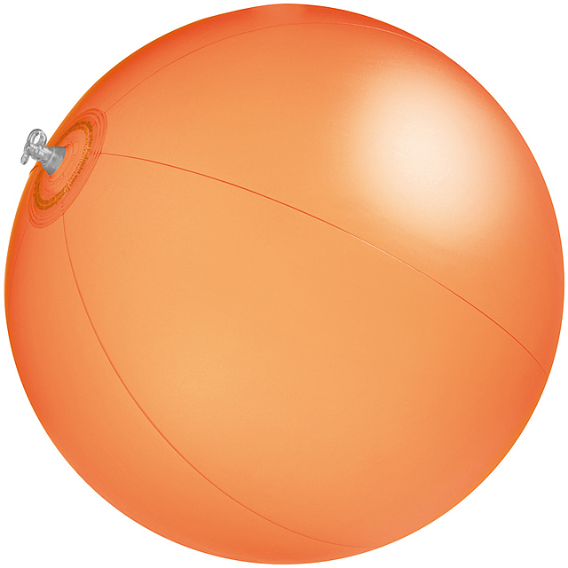 Jednofarebná plážová lopta - oranžová