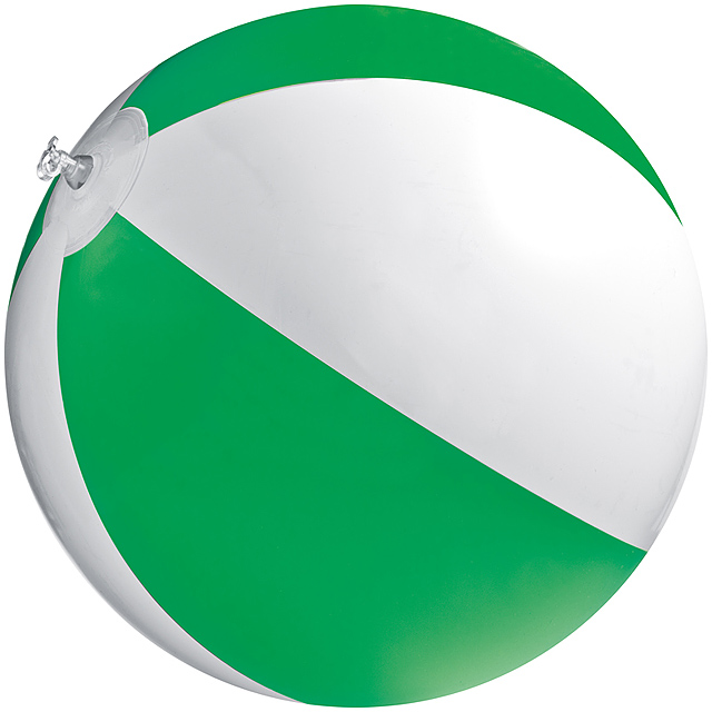 Bicoloured beach ball - green