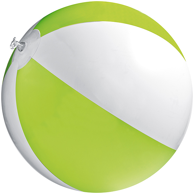 Bicoloured beach ball - lime