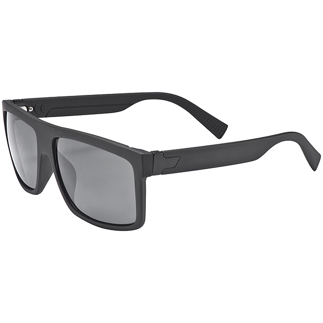 Sonnenbrille gummiert - schwarz