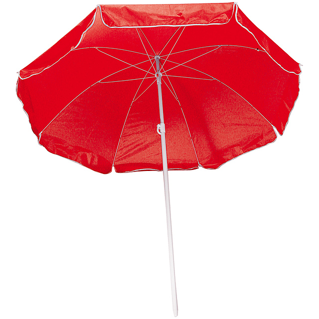 Parasol in a transparent bag - red