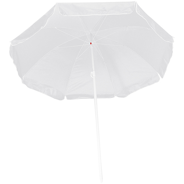 Parasol in a transparent bag - white