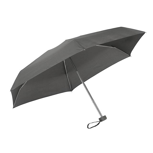 Hliníkový mini skládací deštník POCKET - šedá