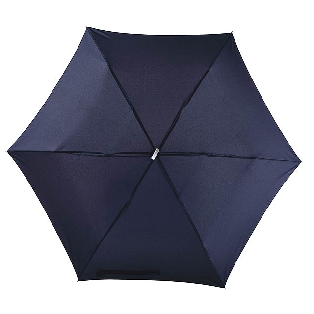 Super tenký mini skládací deštník FLAT - modrá