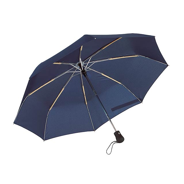 Automatický open/close, větrudodolný skládací deštník BORA - modrá
