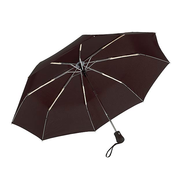 Automatický open/close, větrudodolný skládací deštník BORA - čierna