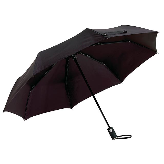 Automatický větruodolný skládací deštník ORIANA - černá