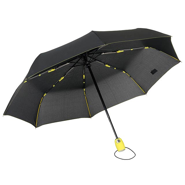 Plne automatický vetruvzdorný vreckový dáždnik Streetlife - žltá