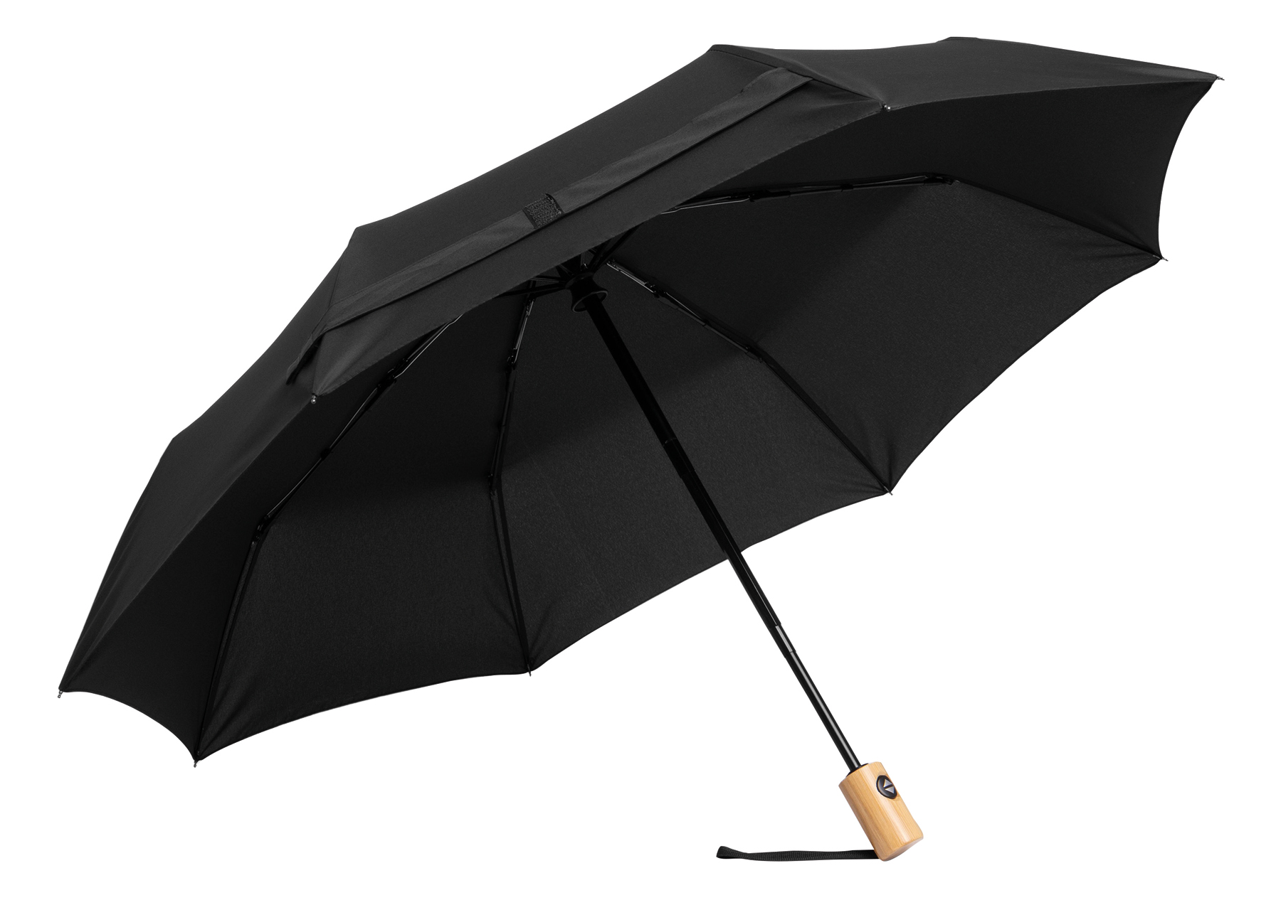 Automatic windproof pocket umbrella CALYPSO - black