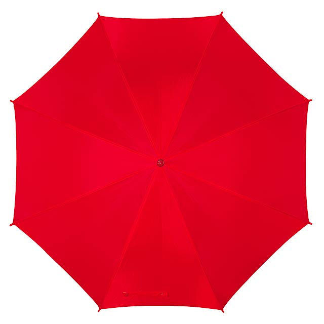 Automatic stick umbrella DISCO - red