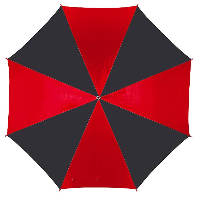 Automatic stick umbrella DISCO - red