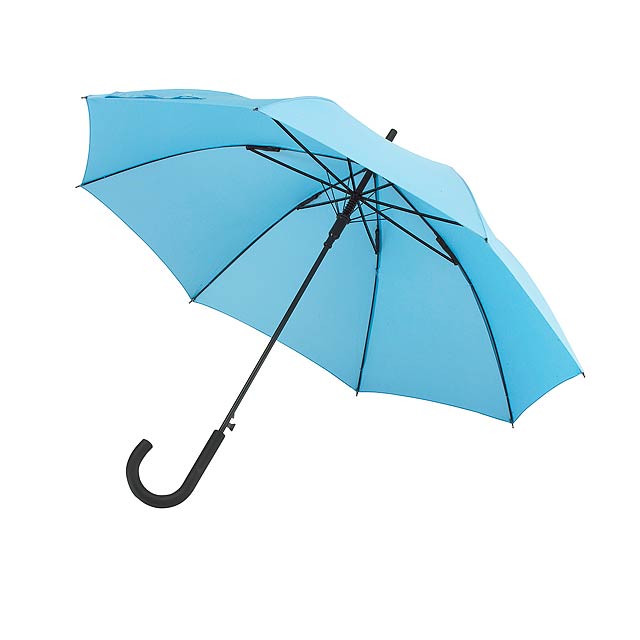 Automatic windproof stick umbrella WIND - baby blue