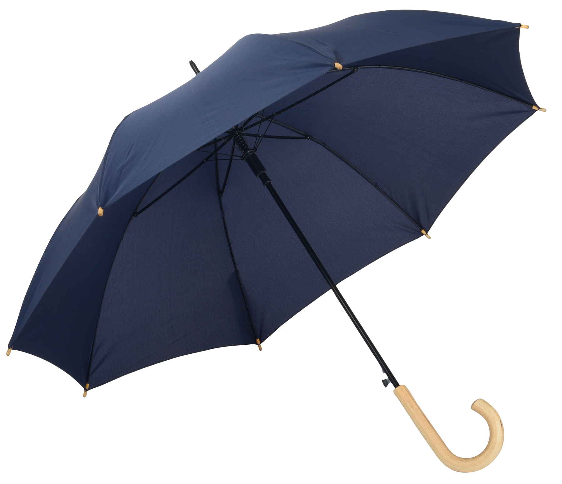Automatický dřevěný deštník LIPSI - modrá