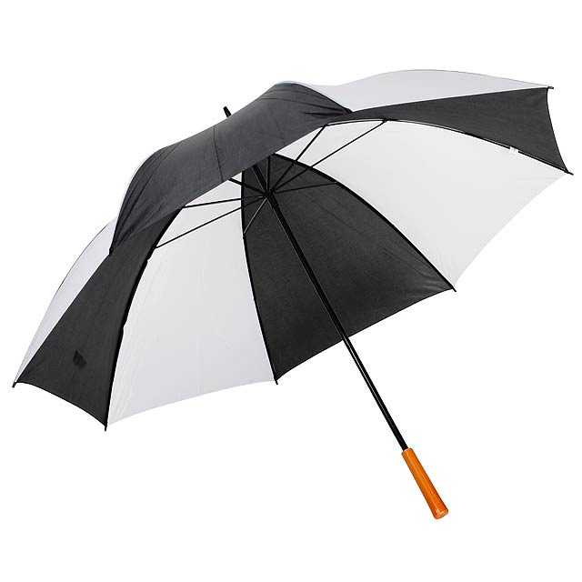 Golf umbrella RAINDROPS - black