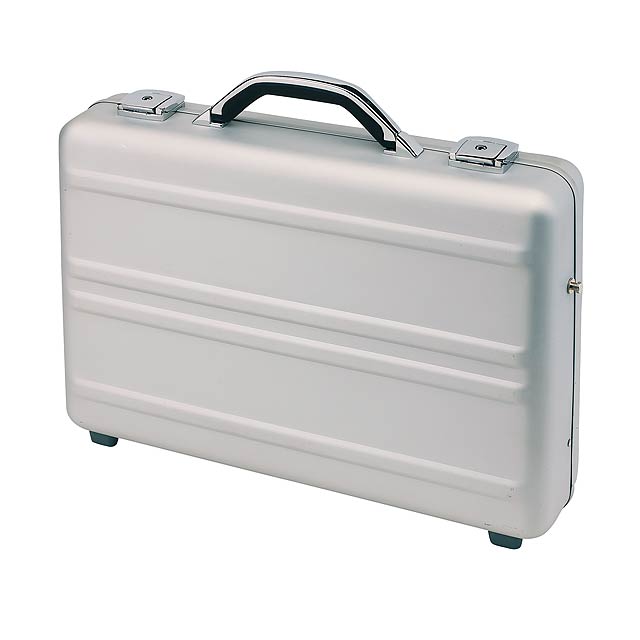 Executive aluminium briefcase CYBER - silver