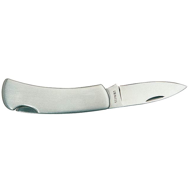 Velký nerez skládací nůž  METALLIC - stříbrná