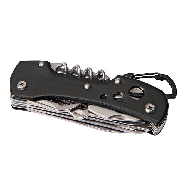 Pocket knife STRONG HELPER, 12 pcs - black