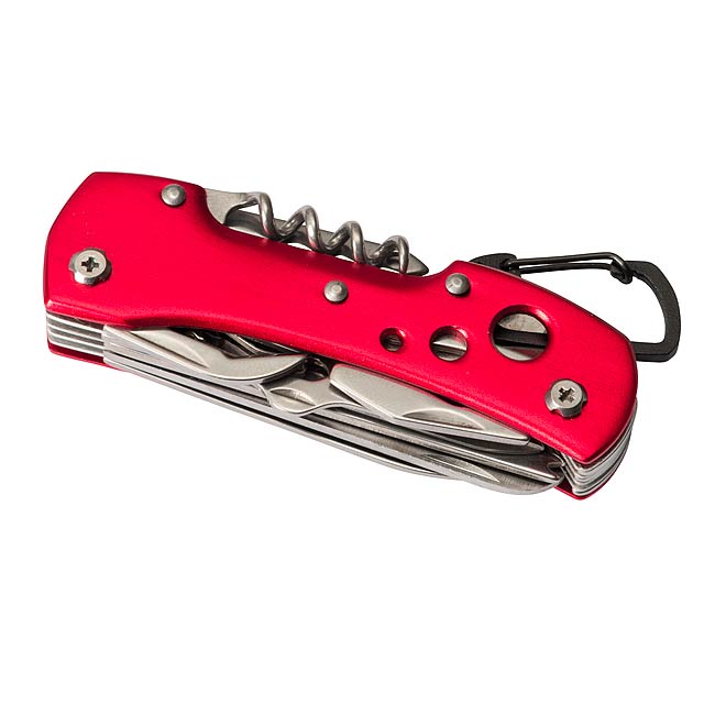 Pocket knife STRONG HELPER, 12 pcs - red