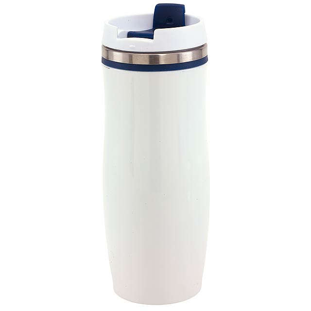 Double-walled flask CREMA - blue