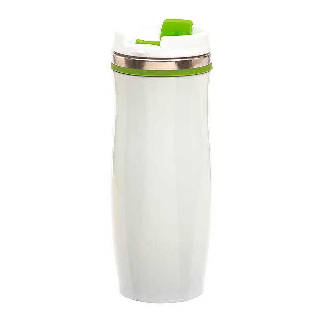 Double-walled flask CREMA - green