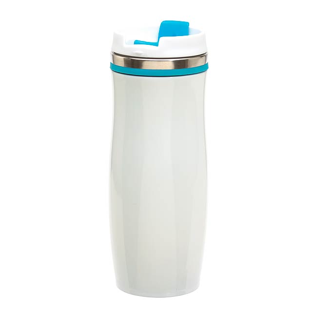 Double-walled flask CREMA - baby blue