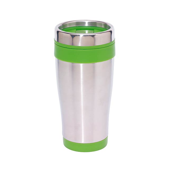 Double-walled flask LUNGO - silver