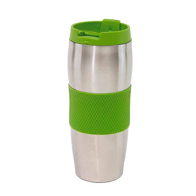 Doubled-walled flask AU LAIT - green