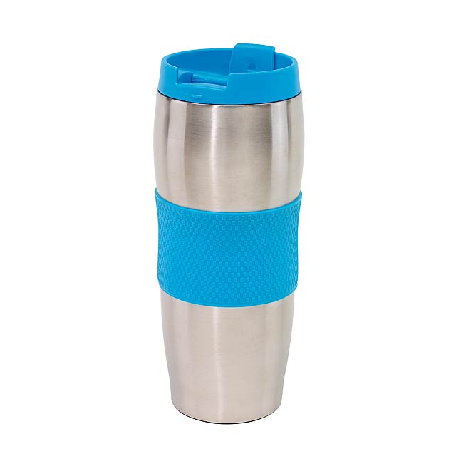 Doubled-walled flask AU LAIT - blue
