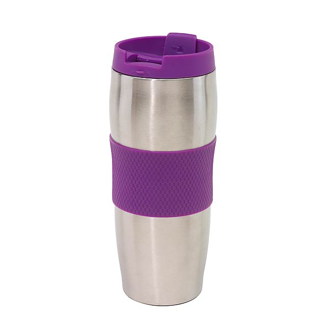 Doubled-walled flask AU LAIT - violet