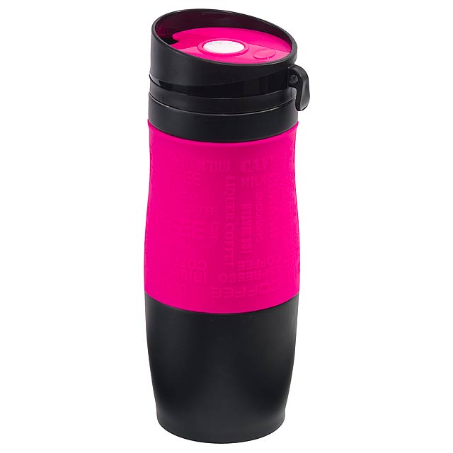 Double-walled flask GOLDEN DREAM - fuchsia