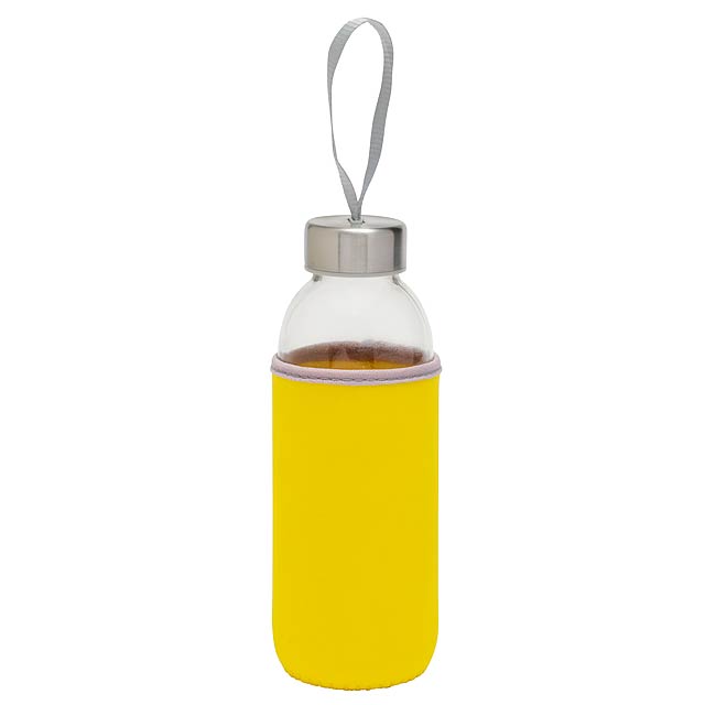 Sklenená fľaša TAKE WELL - žltá