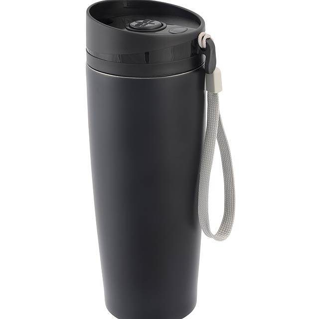 Flask  early morning , black - black