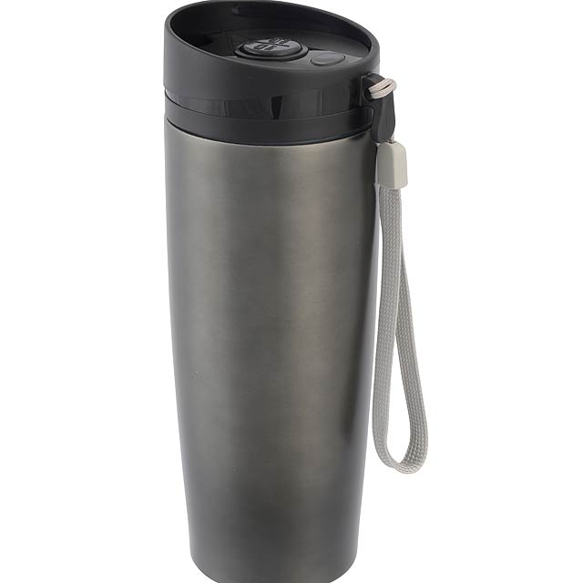 Flask  early morning , titanium - black