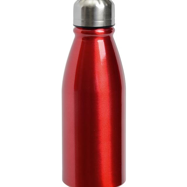 Hliníková láhev na pití FANCY - červená
