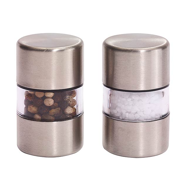 Salz- und Pfefferstreuer-Set SPICE FLAVOUR - Silber