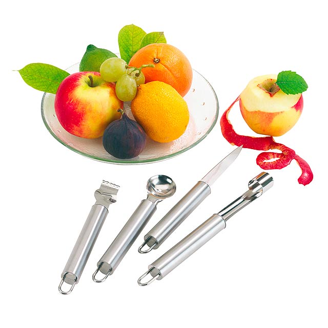 Obstmesserset FRUITY - Silber