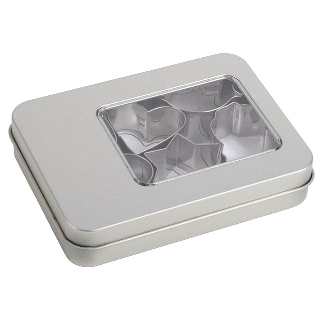 Ausstechförmchen-Set COOKIE BOX - Silber