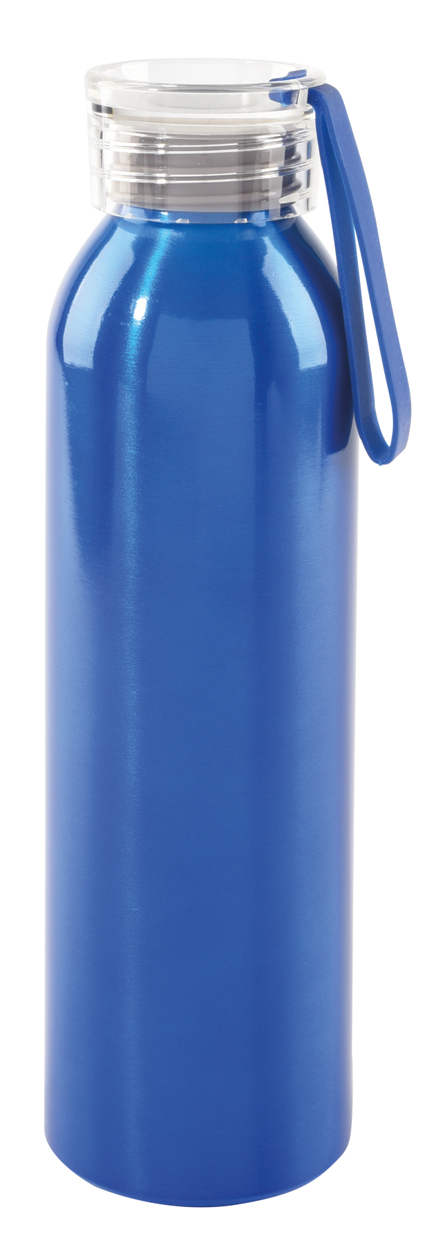 Aluminium drinking bottle LOOPED - blue