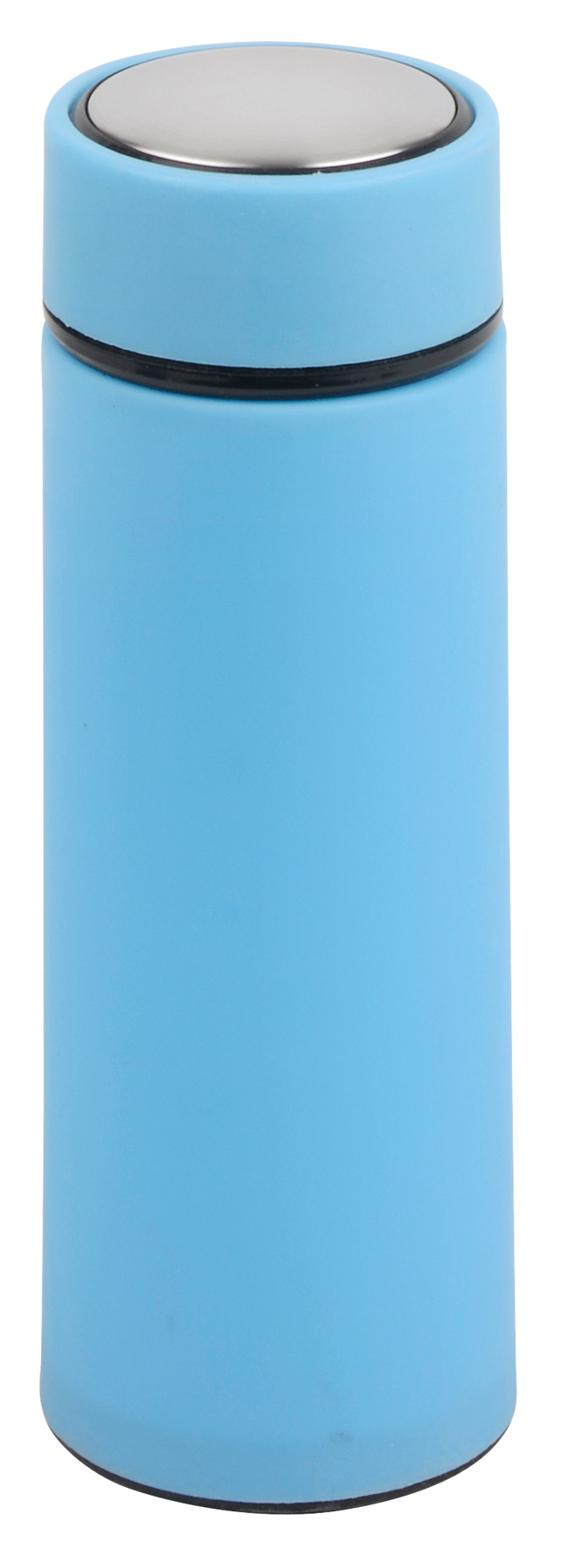 Glass drinking bottle ELEGANT DRINK - baby blue