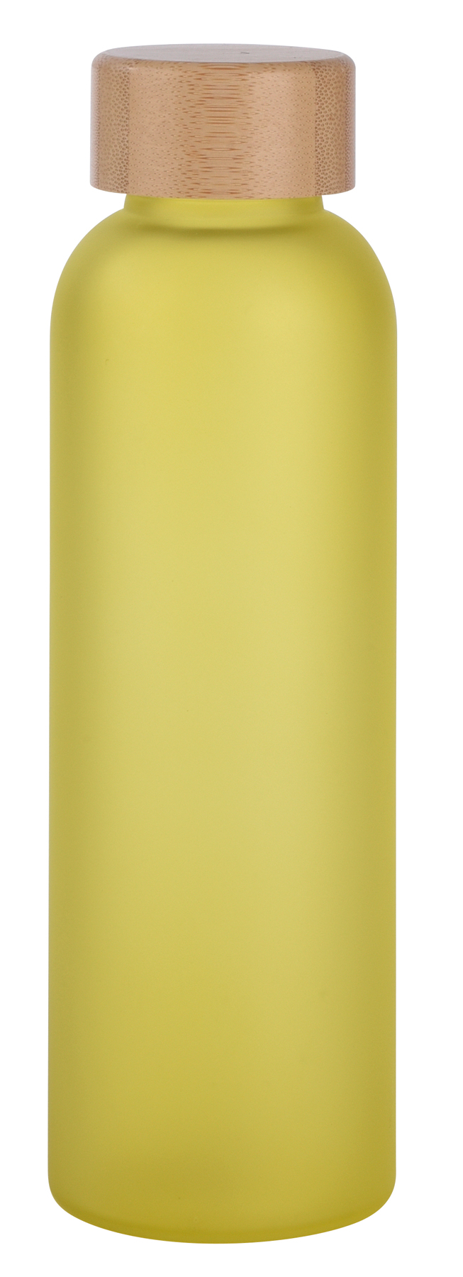 Glass bottle TAKE FROSTY - yellow